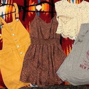 Super Cute Romper Style spaghetti strap dress in animal print light pink